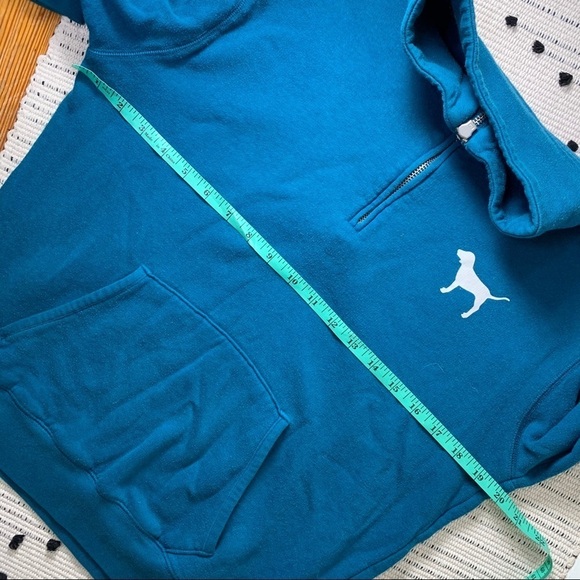 Pink Victorias Secret Teal 1/4 Zip Pullover - Picture 7 of 8